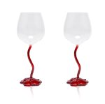 Floral Wine Glasses